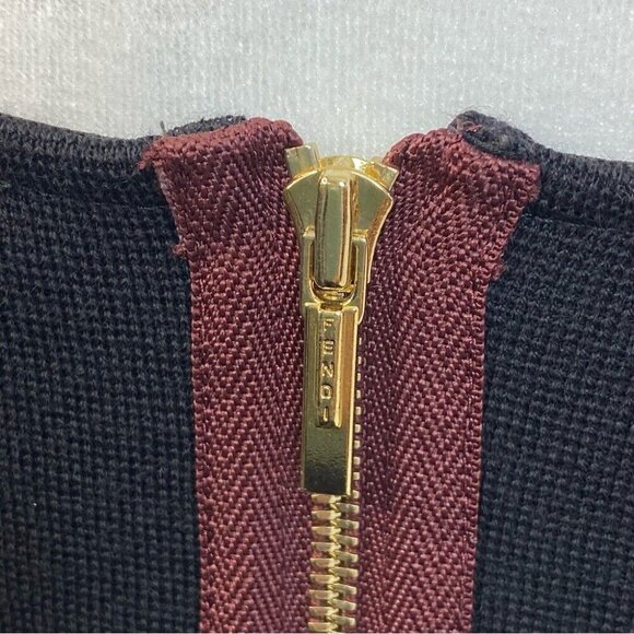 Fendi Women’s Burgundy Scoop Neck Designer Contemporary Modern Dress IT 40/C36 - Picture 8 of 16